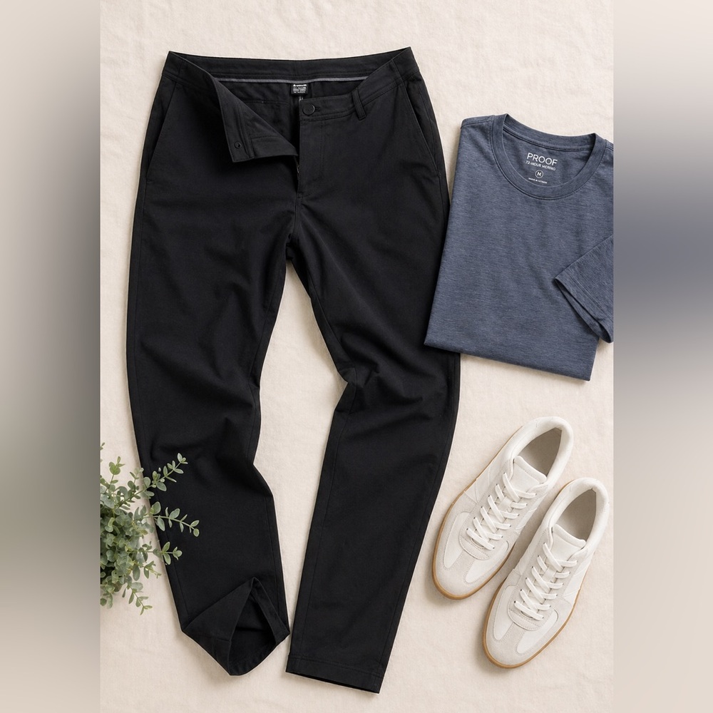 Proof 72-Hour Merino Pants – Black – Athletic Tapered – Performance Travel Pants